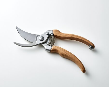 Pruning Shears with Wooden Handles