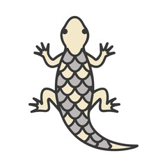 Fototapeta premium Stylized lizard illustration