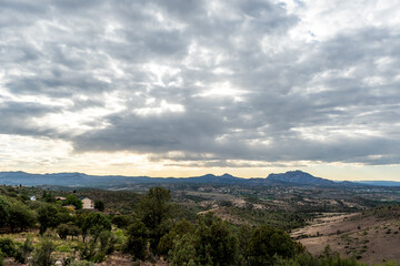Fototapeta premium a sunset in Prescott arizona