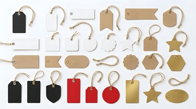 An assortment of customizable blank keychains in various shapes and colors are neatly arranged in a grid pattern with silver tone metal hardware