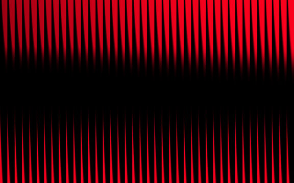 Abstract red and black vertical lines background with gradient light effect