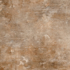 Fototapeta premium Weathered brown concrete texture with mottled stains, subtle discoloration and naturally aged industrial surface details.
