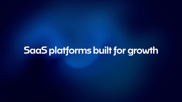 SaaS Animated Text with Colorful Background