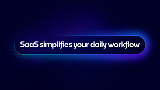 SaaS Animated Titles with Colorful Background for Website Presentation and Mobile App Promo