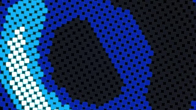 Abstract Blue Halftone Dot Pattern Background with Geometric Circles, Seamless Vector Texture, Modern Decorative Wallpaper and Digital Design Element