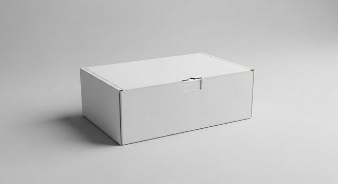 White cardboard box