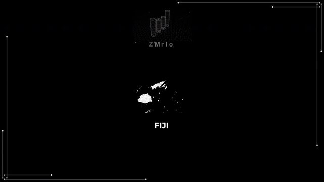 Fiji technology map with animated charts, graphs, statistics, and analytics showcasing economy, infrastructure, innovation, population, trade, energy, and national development