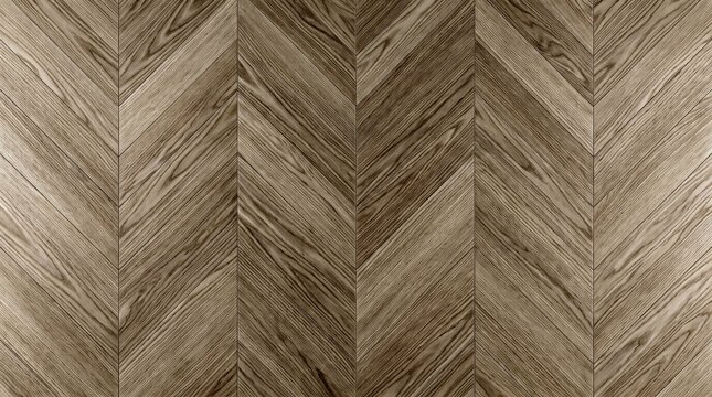 Chevron wood floor texture, brown oak parquet background, elegant herringbone timber pattern for interior design and architectural visualization