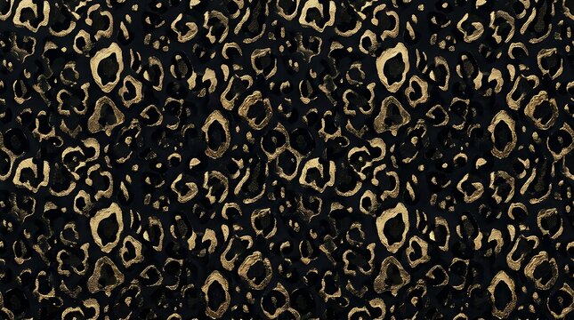 Abstract dark background with organic golden and bronze circular patterns and intricate textured details throughout the surface