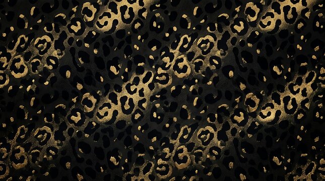 Abstract dark background with glowing golden swirls and intricate organic patterns in a luxury style