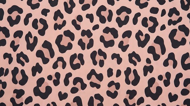 Seamless pattern featuring a trendy pink leopard animal print design for fashion textiles and modern wallpaper backgrounds