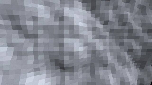 Abstract grey low poly geometric surface with 3d triangular shapes and digital structure 4K Motion Video
