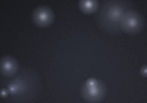 Dark grey background, with soft glowing, white circular light, orbs and a, grainy texture, creating, a moody and, atmospheric digital visual effect