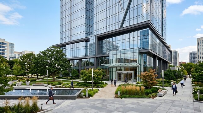 modern office building in chicago