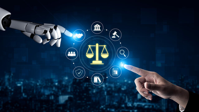 AI supports justice by automating legal research, analyzing case data, ensuring compliance, and enhancing fairness in governance and decision-making. Vouch