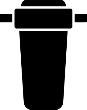 Water filter cartridge icon for home purification system isolated on transparent background