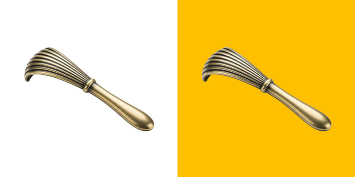 Vintage Brass Metal Back Scratcher Tool transparent png