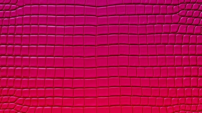 Vibrant Hot Pink Crocodile Leather Texture Background