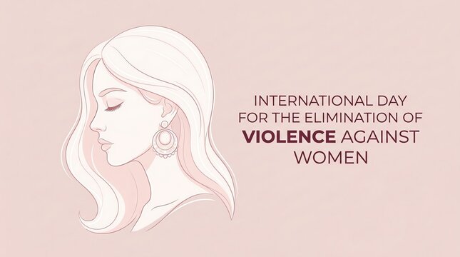 International Day for the Elimination of Violence Against Women Conceptual Illustration