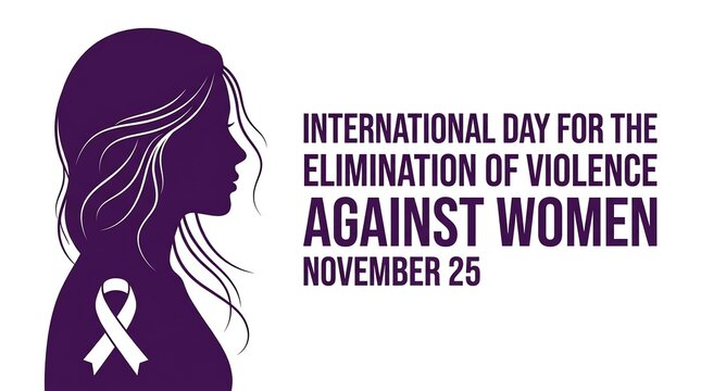 International Day for the Elimination of Violence Against Women Awareness Concept