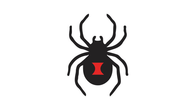 Black Widow icon flat design colorful vector illustration