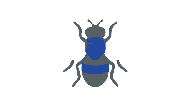 Botfly Vibr icon flat design colorful vector illustration