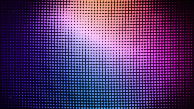 Halftone gradient pattern creates a modern digital background featuring subtle transition from purple to dark blue hues.