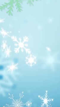 Digital animation of snowflakes against white background