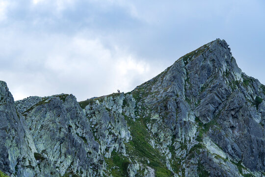 high mountain landscape, Bucura Ridge, Retezat Mountains, Romania 