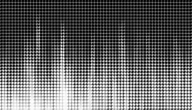 Black and white abstract geometric halftone pattern with smooth transition effect for sporty and modern design element. Editable graphic resource. Vector format illustration. EPS10