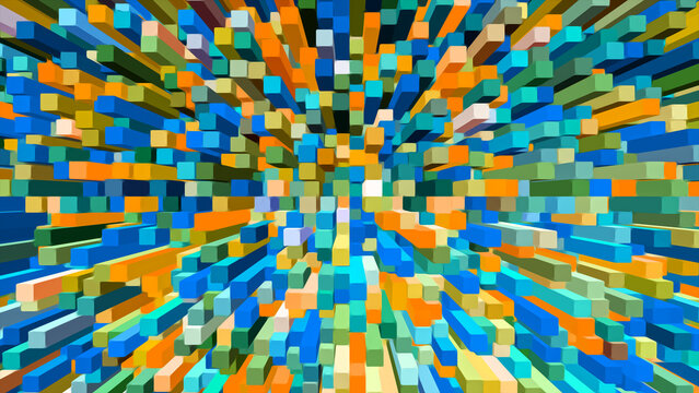 abstract background with colorful squares design