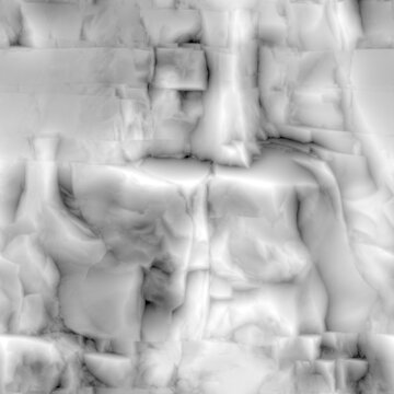 Alpha brush heightmap rock cliff wall 3d texture stencil mask, grayscale mountain stone strata displacement depth map