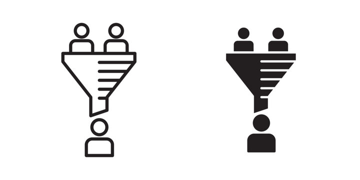 sales conversion icon line designs series