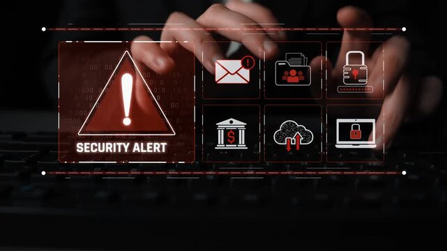 Cybersecurity threat focuses on cybersecurity, threat, and data breach with strong emphasis on system protection, data integrity, and security risks Marrow