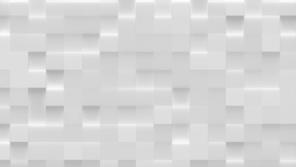 Obraz premium Minimalist white 3D block texture with soft shadows and highlights.