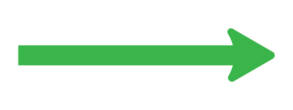 Simple green arrow icon pointing to the right direction
