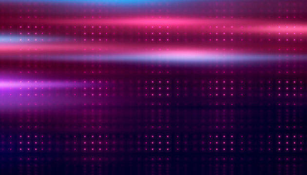 Light and stripes move rapidly. Connections, lines, and squares with random scale and opacity. Technology and the concept of connectivity. Abstract digital background with highly detailed elements.