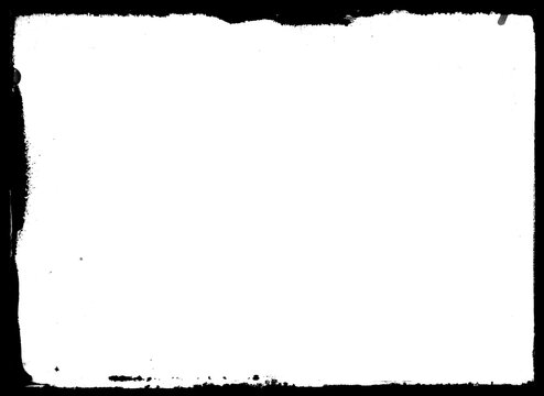 Photo film frame of a middle format old camera with transparent background (png image).	
