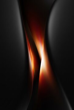 Crossed 3D ribbons glowing along twin seams