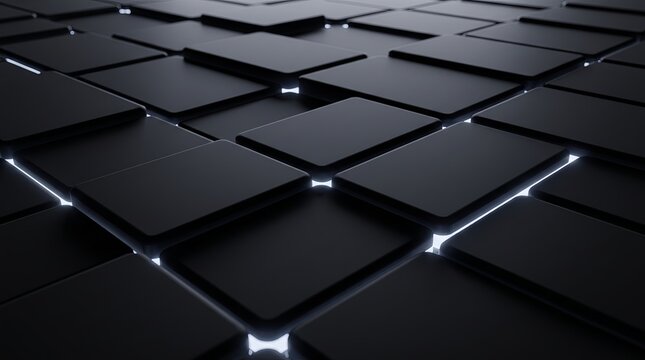 Rotated 3D slabs rendered in silver light