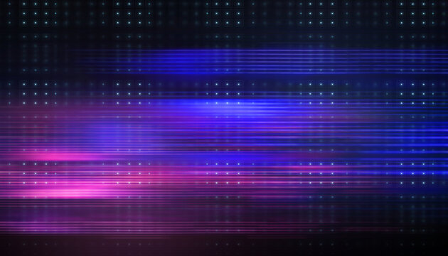 Cyberpunk abstract backdrop featuring vertical and horizontal glowing laser lines. Futuristic digital matrix wallpaper with pink and purple neon streaks on a dark dotted background.