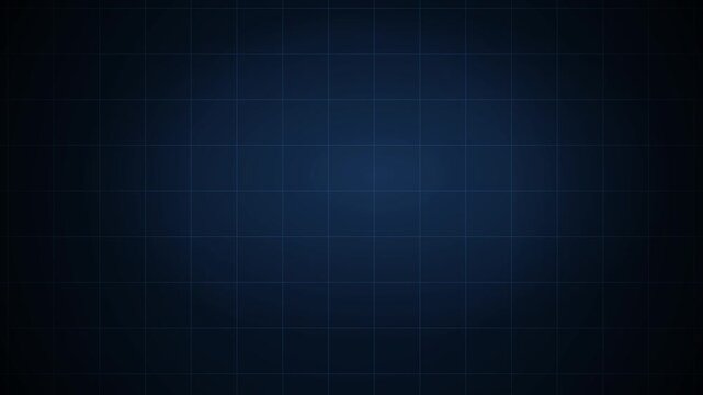 Abstract digital graph paper grid chart subtle dark blue background with military, science, technology, or medical theme backdrop animated wallpaper 4K.
