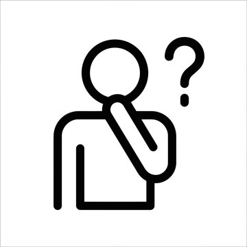 Thinking person icon
