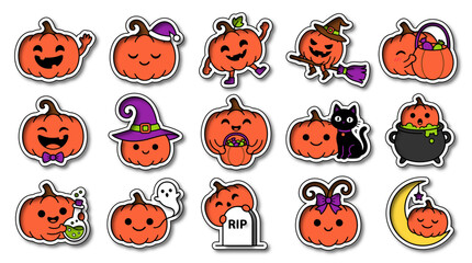 Fototapeta premium Creepy Halloween 3D Decoration Elements