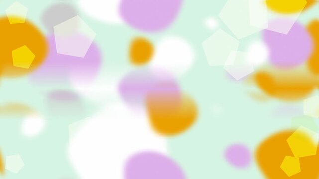 Colorful Vector Animation of Random Circles on Light Blue Background