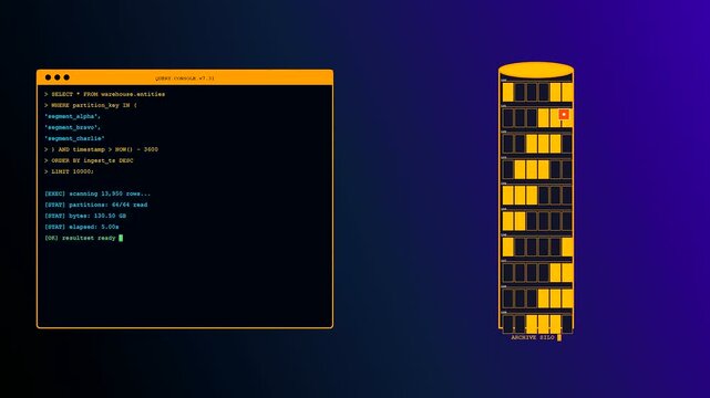 Monitoring a complex data pipeline within a dark digital terminal interface while observing the systematic extraction process of fragmented storage blocks on the glowing screen panel