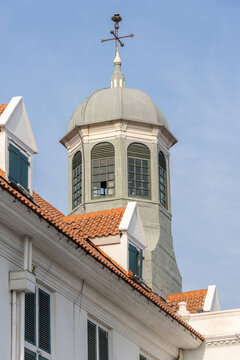 The clock tower of the Jakarta History Museum at Fatahillah Square