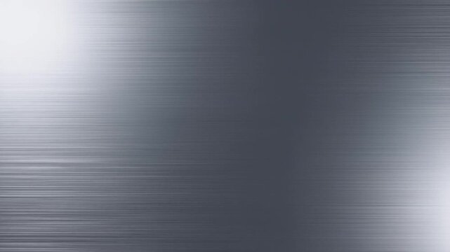 Abstract brushed metal background with lines and changing soft light