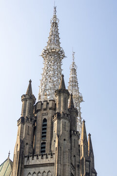 Exterior of the Cathedral of Our Lady of the Assumption at Jakarta, Indonesia