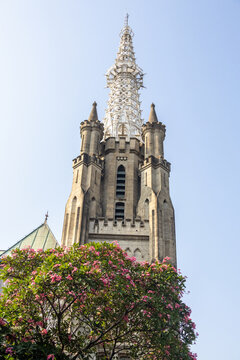 Exterior of the Cathedral of Our Lady of the Assumption at Jakarta, Indonesia
